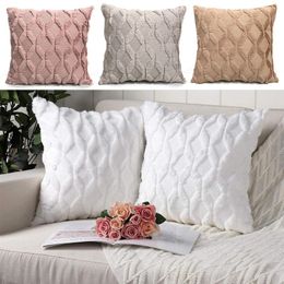 Pillow Case Fur Cushion Cover Pillow Case Bedroom Seat Home Decorative Sofa Plush case Living Room Throw 220623