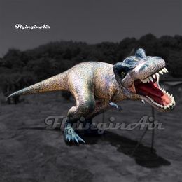 Real Inflatable Velociraptor Jurassic Park Dinosaur Model Tyrannosaurus Rex 3m Air Blow Up Raptor For Theme Park And Museum Decoration