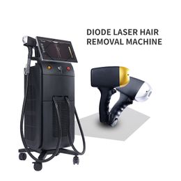 Multifunctional Dual Head ND YAG Diode Laser Hair Removal Machine 755nm 808nm 1064nm 3 wave 900W high power 808 diodes laser skin rejuvenation Pigment Remova