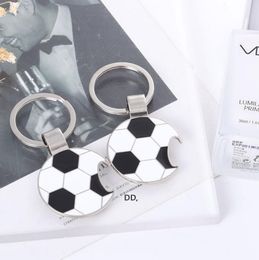 New Football Bottle Opener Key Ring Keychain Metal Aolly Key Chain Soccer Ball Football Key Chains RRB14903