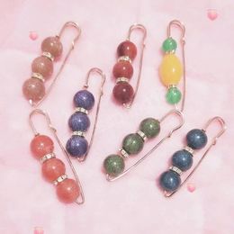 Fashion Beads Safety Pins Vintage Simulated Pearl Brooch Pin For Sweater Cardigan Scarf Coat Garment Decoration Accessories