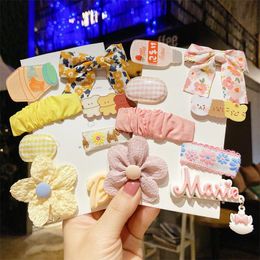 Hair Clips & Barrettes 8pcs Korea Ins Lovely Children's Series Children Cartoon Hairpin HeadWear Accessories For Girls Birthday PresentH