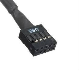 USB 2.0 9 Pin Female to Motherboard USB 3.0 20 Pin Male Extension Cable In stock fast shipment