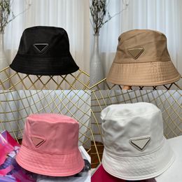 Brand Bucket Hats Men Women Designer Sun Hat With Letter Triangle Sunbonnet Black Beach Casquette Traveling Sunhats on Sale