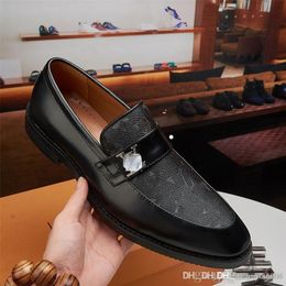 A5 22ss Italian Genuine Leather Shoes Men Loafers Casual Dress Shoes Luxury Brands Soft Man Moccasins Comfy Slip On Flats Boat Shoes Big Size 38-45 Wedding