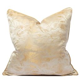 Cushion/Decorative Pillow Chinese Style Cushion Cover 45x45 Landscape Pattern Designer Luxury Champagne Sofa Modern Home DecorCushion/Decora