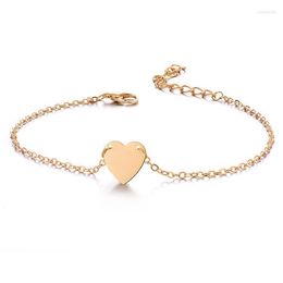 Anklets Fashion Heart Anklet Ankle Bracelet Barefoot Sandals Foot Jewelry Leg Chain On For Women Gold Roya22