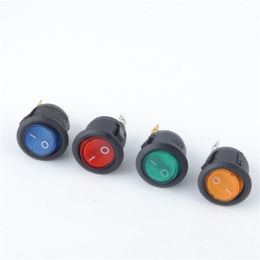 Switch 12V LED Rocker 20A Light Power Car Button Lights ON/OFF 3pin Round Dash BoatSwitch