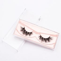 3D Mink Eyelashes Soft Natural Half False Eyelash Thick Curly Cross Fake Eye Lashes Extension Makeup Cruelty Free Lash Wholesale