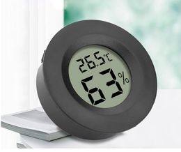 Hygrometer Mini Thermometer Fridge Hygrometer Portable Digital-Thermometer Acrylic Round Hygrometer-Humidity Monitor Metre Detector SN4553