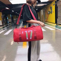 duffle bags Women's Waterproof Travel Bag Single Shoulder Messenger Portable Travel Sports Fitness Yoga Bag 220707