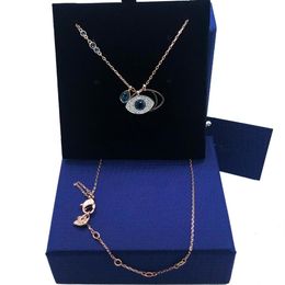 sterling silver gold plated necklace Australia - Luxury jewelry chain necklace high quality alloy classic fashion Designer Necklace for women men SYMBOLIC EVIL EYE pendant sets bi224s
