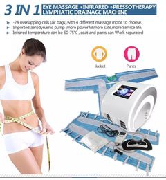 3 IN 1 air pressure professional full body slimming massager pressotherapy iymphatic drainage machine for muscle relaxation and body shape fat device massage