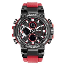 Multifunctional outdoor watch dual display waterproof sports electronic watch alloy watch