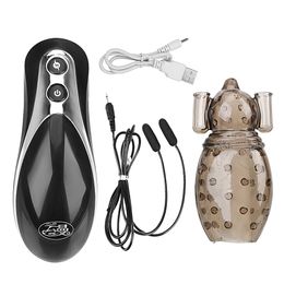 IKOKY Penis Vibrators sexy Toy For Men Delay Ejaculation Male Masturbator Rechargeable Products Glans Trainer