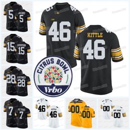 MitNess Custom NCAA Iowa Hawkeyes Football Jersey College 2021 Citrus Bowl George Kittle Tyler Goodson Jestin Jacobs Sam LaPorta Tory Taylor Spencer