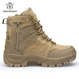 Mens Military Boot Combat Mens Ankle Boots Tactical Big Size 45 Army Boot Male Shoes Safety Motocycle Boots Quality Shoes 210315