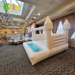 For Party Activities 10x10ft Inflatable Wedding Bounce House With Ball Pit Jumping Castle