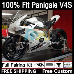 OEM Bodywork For DUCATI Panigale V 4 V4 S R V4S V4R 2018 2019 2020 2021 Body Kit 1DH.31 Street Fighter V4-S V4-R 18-21 V-4S V-4R 18 19 20 21 Injection Mould Fairing Glossy white