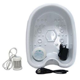 Detox Foot Massager Electric Pressotherapy Spa Bath Machine Cleanse Massage Feet Care Bath Basin Array Aqua Masajeador Relax