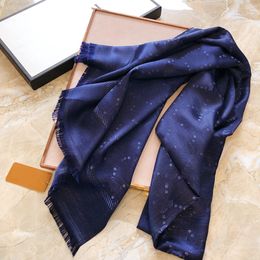 Designer Silk Scarf Fashion Man Womens 4 Seasons Shawl Scarf Scarves Size about 180x70cm 7 Color