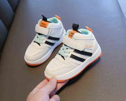 Orange Green Toddler Baby Girls Boys Breathable Sport Sneakers Children Anti-slip Wear-resistant Casual Kids Soft Sole Shoes G220517