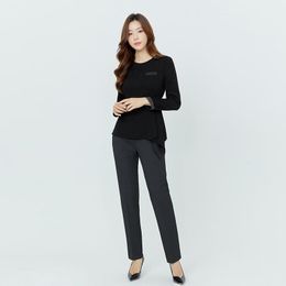 Women's Two Piece Pants Sales Centre Saleswomen Work Uniforms El Female Recptionist Workwear Office Lady Uniform Suits Elegant Women Busines