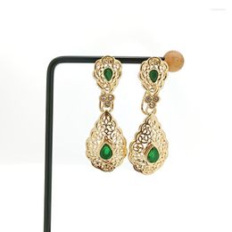 Dangle & Chandelier Algerian Wedding Jewellery Women's Earrings Green Gold Pendant Arab Traditional Bijoux GiftDangle Odet22