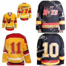 MThr 40Rice Boys Thr tage Movie Hockey Jerseys Customise any name and number personality embroidery Hockey Jersey