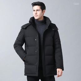 Men's Down & Parkas 2022 Winter Puffer Jacket Coat Men Short Warm Outerwear Male Top Grey Black Business1 Kare22