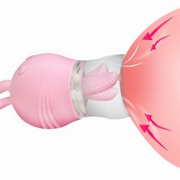 Sex toy Toy Massager Toys for Women Soft Tongue Licking Vibrator Breast Sucking Nipple g Spot Clitoris Stimulator Female Masturbator EXRX