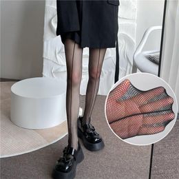 Socks & Hosiery Japanese Style Kawaii Cute Tights Lolita Girl Bowknot Mesh Fishnet Pantyhose Thigh High Stockings Lingerie Sexy Nightclub Ti