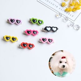 Pet Love Hairpin Small Cat Dog Headwear Dog Apparel Accessories Peach Heart Hairpins Wholesale 1222756