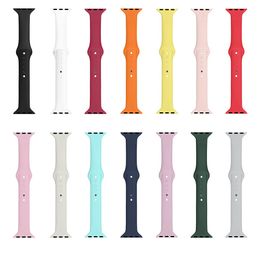 Slim Silicone Watchband Loop Sport Watch Bands Replacement Strap iWatch Accessories for Apple Watch Series 6 5 4 3 2