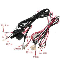 300W 40A Rocker Switch Work LED Light Lamp Bar Wiring Cable Harness Kit Relay ON/OF