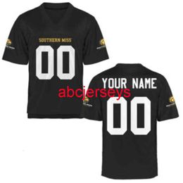 Mit Custom Stitched Southern Miss Golden Jersey Add any name number Men Women Youth Football Jersey XS-6XL