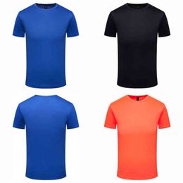 Quick-drying T-shirt Summer Breathable Round neck Top Solid Color Sports Men/Women Same Shirts Custom Printed Embroidery test Y220606