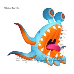 Attractive Lighting Inflatable Alien Bug 3m Cartoon Animal Balloon Blow Up Monster For Dancing Party And Concert Stage Decoration