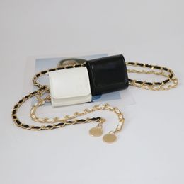 Mini Waist Bag Fashion Woven Waist Chain Coin Purse Cute Small Shoulder Bags