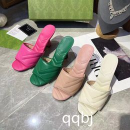 Women sandals High heel Ladies slippers fashion designer summer dress shoes flip flop elegant mature size 35-42