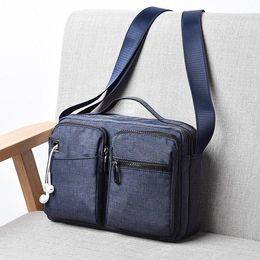 Evening Bags 3025 Large Capacity Men's Oxford Messenger Bag Two Color Options Zip Portable Shoulder Purses And Handbags