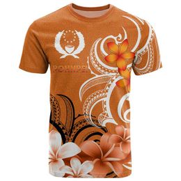 Men's T-Shirts Polynesian Streetwear POHNPEI 3D Summer Style Men's And Women's T-shirt Print Retro Loose LargeMen's