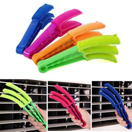 5 Colours Three Tooth Shutter Cleaning Brush Multifunction Removable And Washable Air Conditioning Gap Dust Removal Brushes