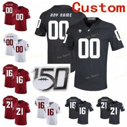 Thr NCAA College Jerseys Washington State Cougars 3 Tyler Hilinski 32 James Williams 34 Steve Gleason 37 Justus Rogers Custom Football Stitched