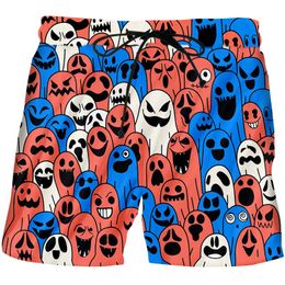 Men's Shorts Beach Cool Street Short Pants Print Terror Grimace Halloween Fashion Bottoms Running Sports Oversized Until 6XL WholesaleMen's