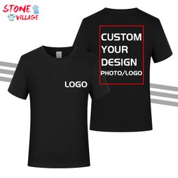 100 cotton Print Your Design Gifts T shirts Casual Top Round Neck Mens T shirt Fashion Design brand High Quality Women Clothing 220722