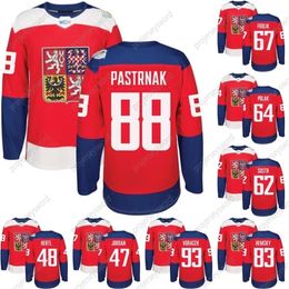 VipCeoMit 2016 World Cup of Hockey Czech Republic Team Jersey WCH David Krejci 48 Tomas Hertl 67 Frolik 93 Voracek 17 Sobotka 6 Kempny 88 Pastrnak