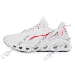 scarpe da corsa da uomo nero bianco moda uomo donna trendy trainer cielo-blu rosso fuoco giallo traspirante sport casual outdoor sneakers stile # 2001-9