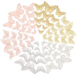 12pcs 3D Butterfly Wall Stickers 3 Sizes Butterfly Wall Decals Room Wall Decoration for Bedroom Party Wedding Decors