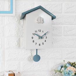 Wall Clocks Cuckoo Quartz Clock Desk Table Modern Design Bird Hanging Watch Decoration Alarm For Home Living Room DecorWall